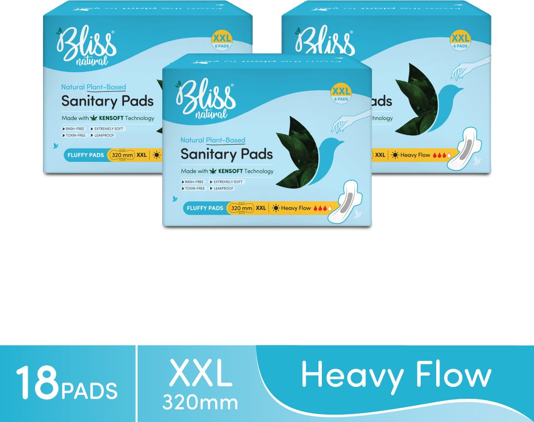 Plant Based | XXL For Heavy Flow Combo | Extremely Soft & 100% Rash free Sanitary Pad-image-35