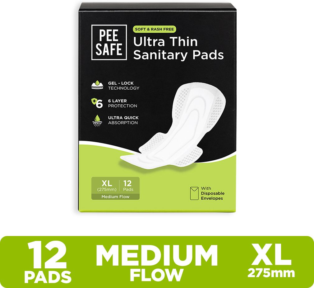 Ultra Thin Sanitary pad for Women XL Cottony Soft Dual Wings Rash Free Periods Sanitary Pad-image-11
