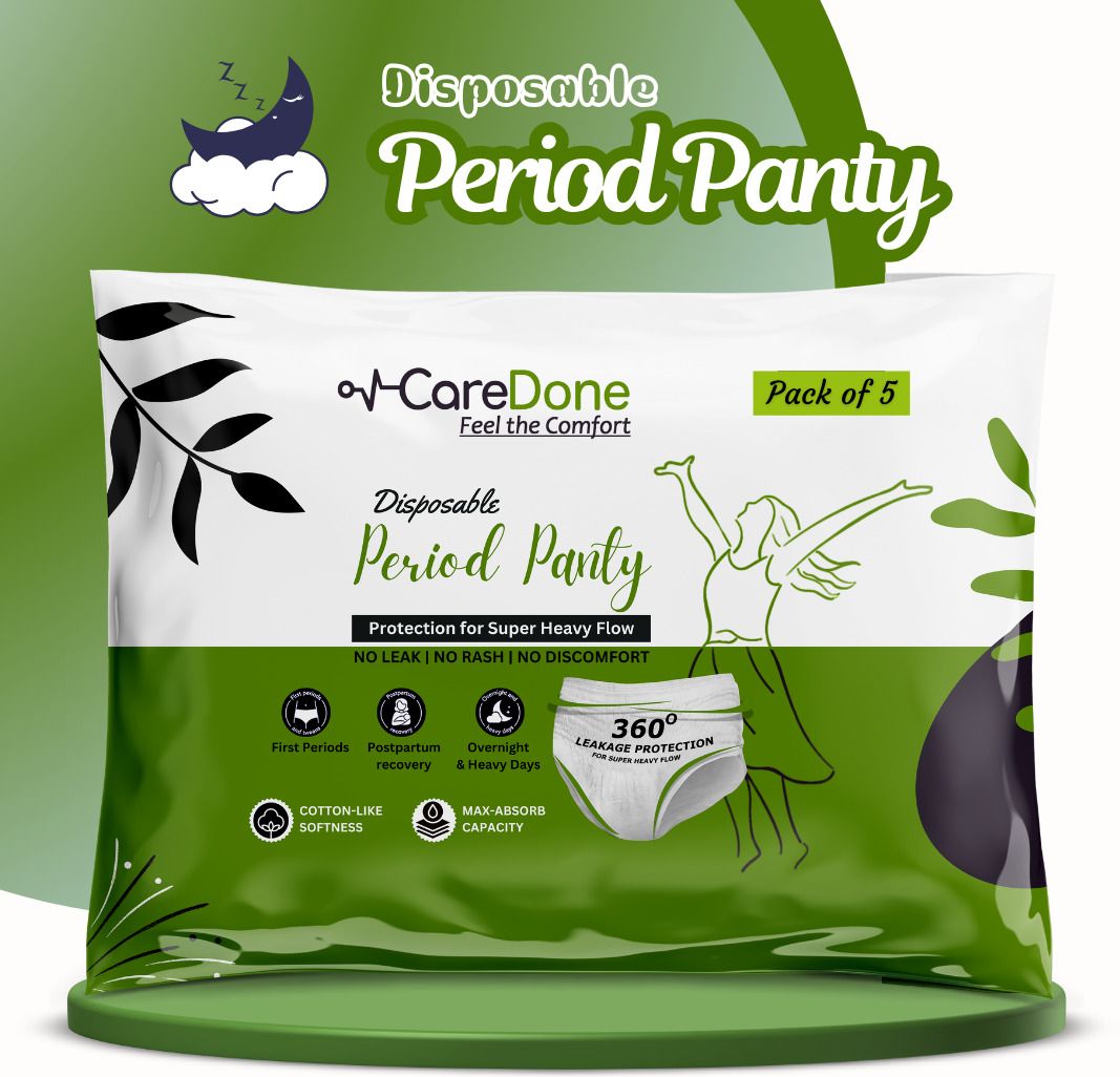caredone White Disposable Leakproof Period Panty for Heavy Period Flow Cd7 Sanitary Pad-picture-30