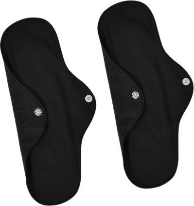 (Pack of 2) black Sanitary Cloth Pads Napkins Eco-Friendly Anti-Leak Protection Sanitary Pad-image-16