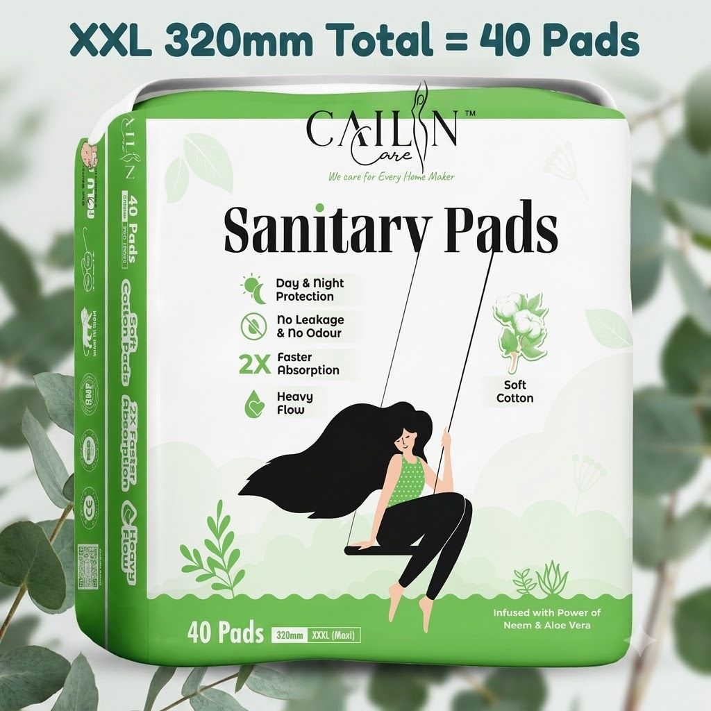 Soft Overnight 320mm Cotton Top Pads Comfort Fit Sanitary Pad-image-47