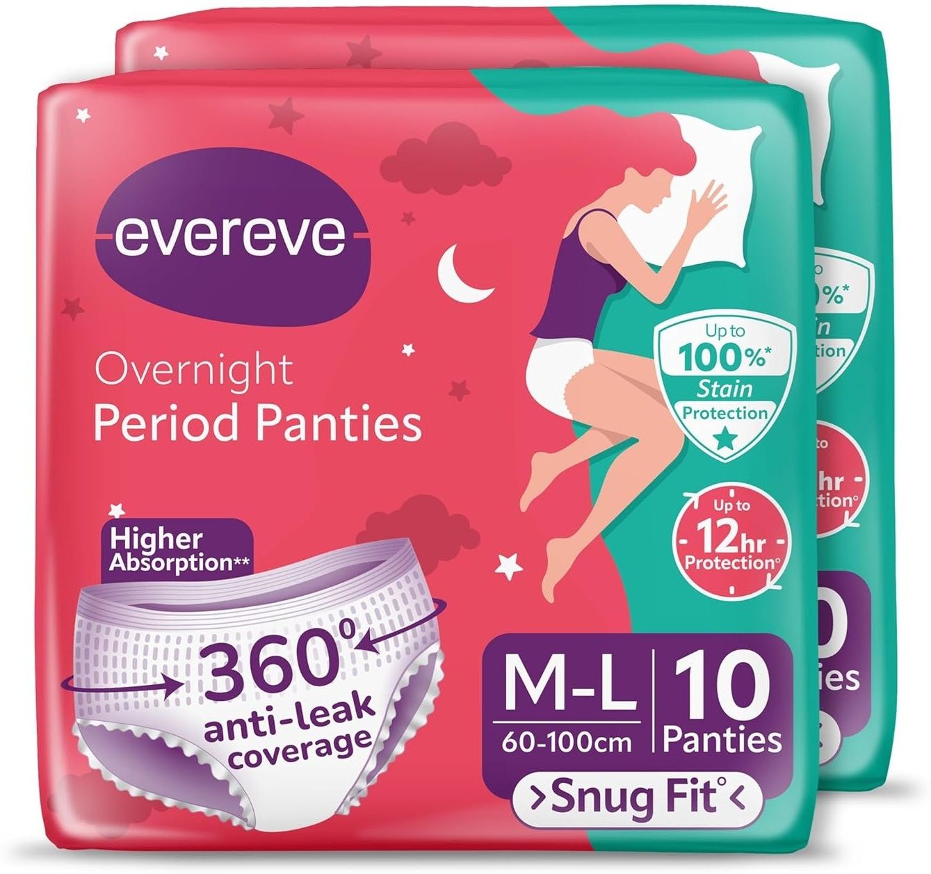 Disposable Ultra Absorbent Period Panties - M-L (20 Pieces) - (60-100cm) Sanitary Pad-image-44