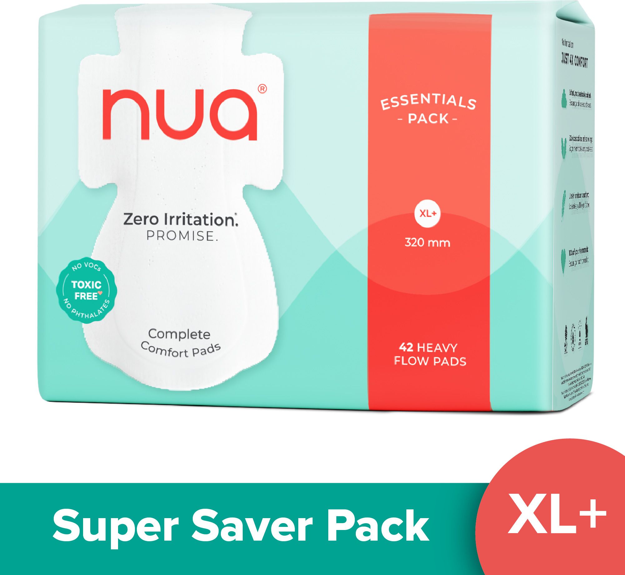 complete comfort 42 heavy flow xl+ | essentials pack | 4x comfort sanitary pad