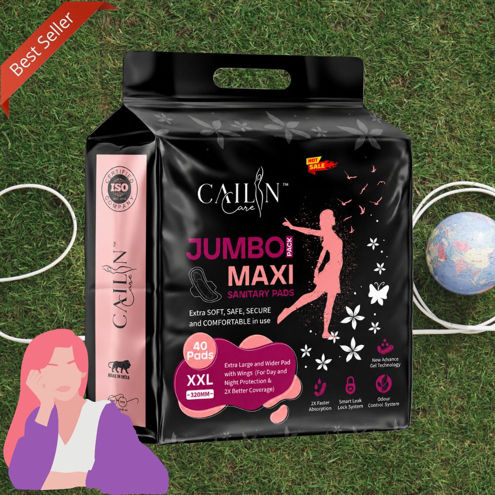 cailin care High Absorbency XXL 320mm Extra Protection Sanitary Pads for Women Night Care Sanitary Pad-picture-39