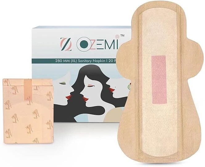 Natural Bamboo Biodegradable Sanitary Napkin with 4X Absorption | 280 mm (XL) - Sanitary Pad