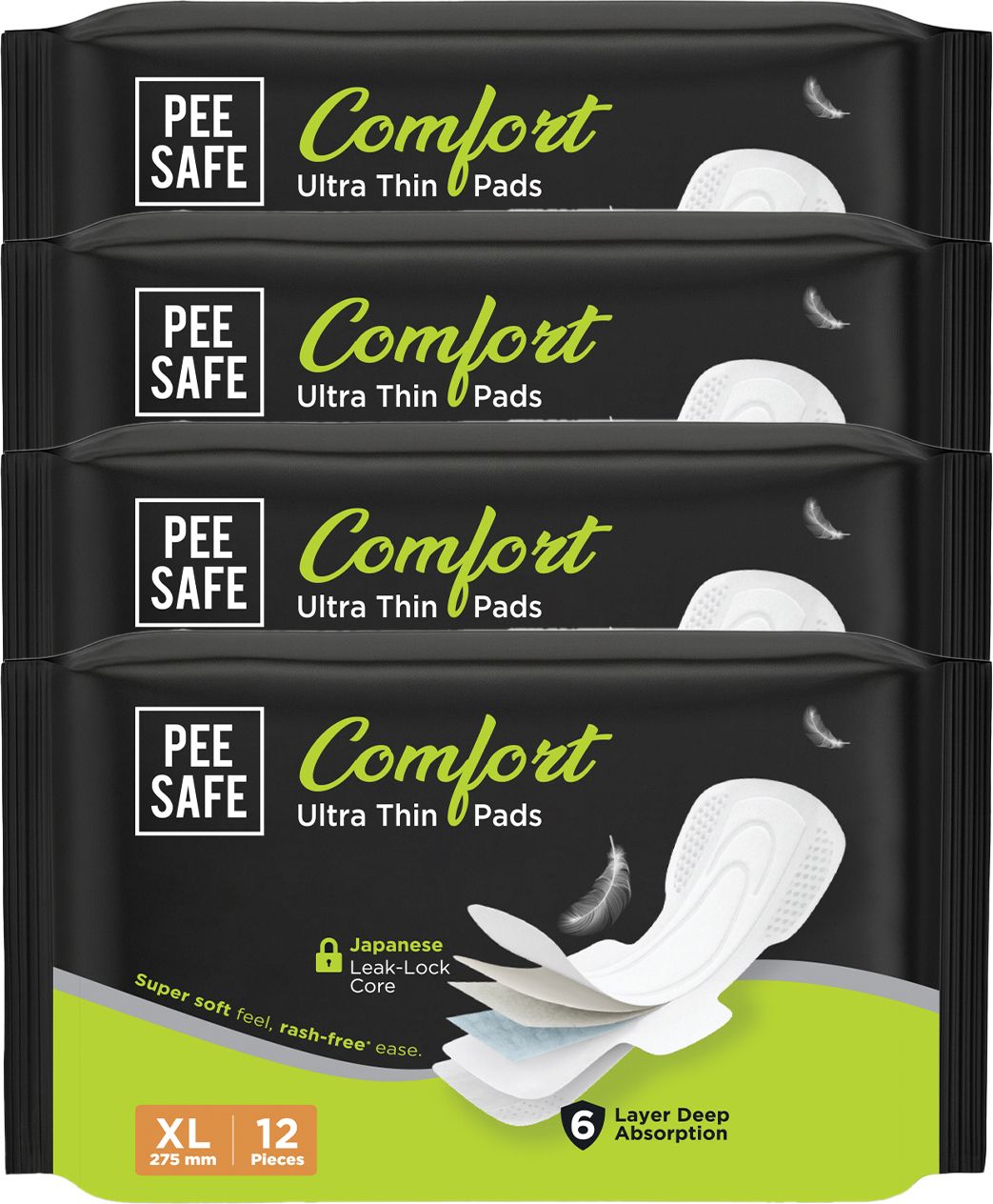 pee safe Comfort Ultra Thin Sanitary Pads For Women | XL | 48 Sanitary Pad-picture-15