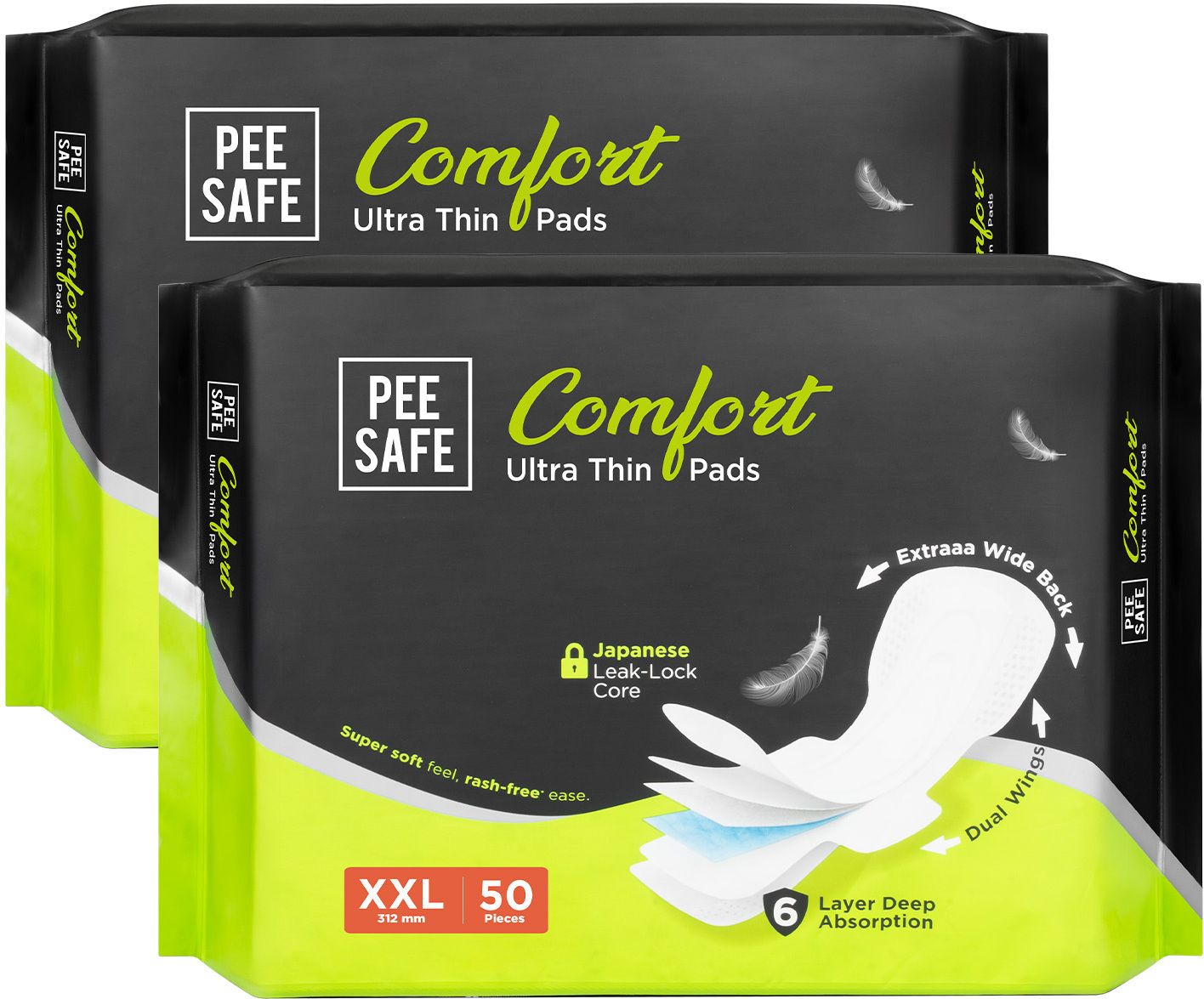 Comfort Ultra Thin Pads XXL with Japanese Leak-Lock Core 100 Sanitary Pad-image-48