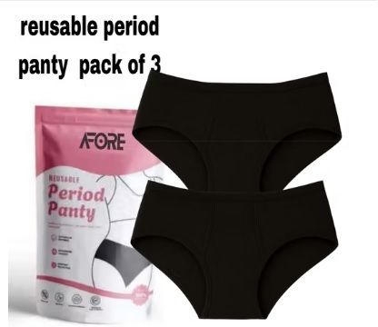 Women Periods Black Panty Combo-2 Pantyliner-image-31