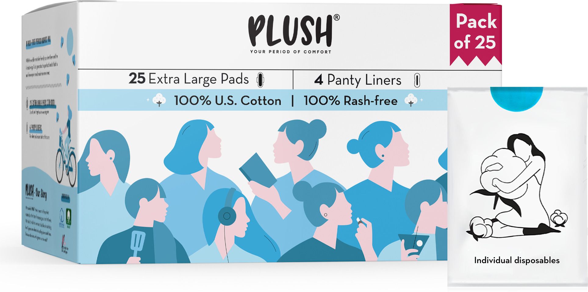 Ultra Thin ALL XL Pads (Extra Large 310 mm) Sanitary Pad-image-29