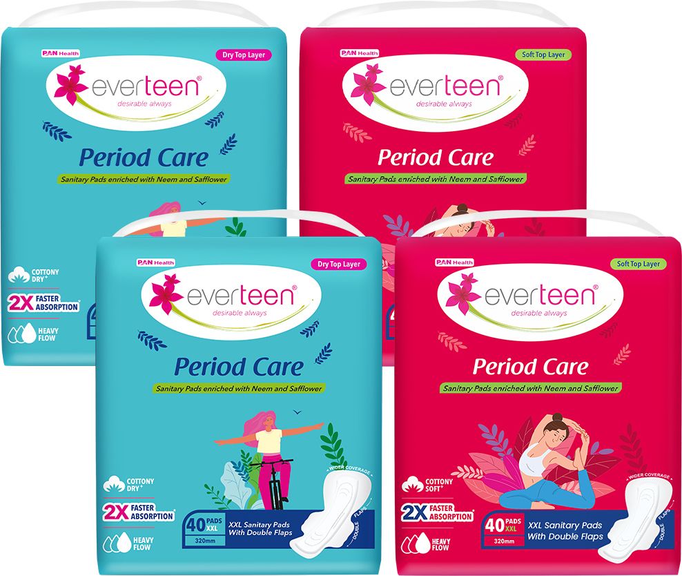Period Care XXL 80 Soft & 80 Dry Sanitary Pads Enriched With Neem and Safflower Sanitary Pad-image-19