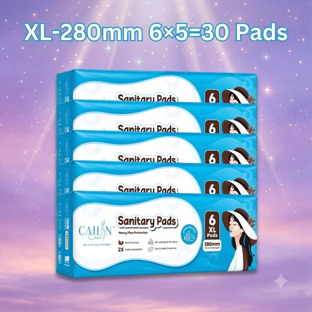 Night Care XL 280mm Dry Net Pads Total 30 Pads Sanitary Pad-image-34