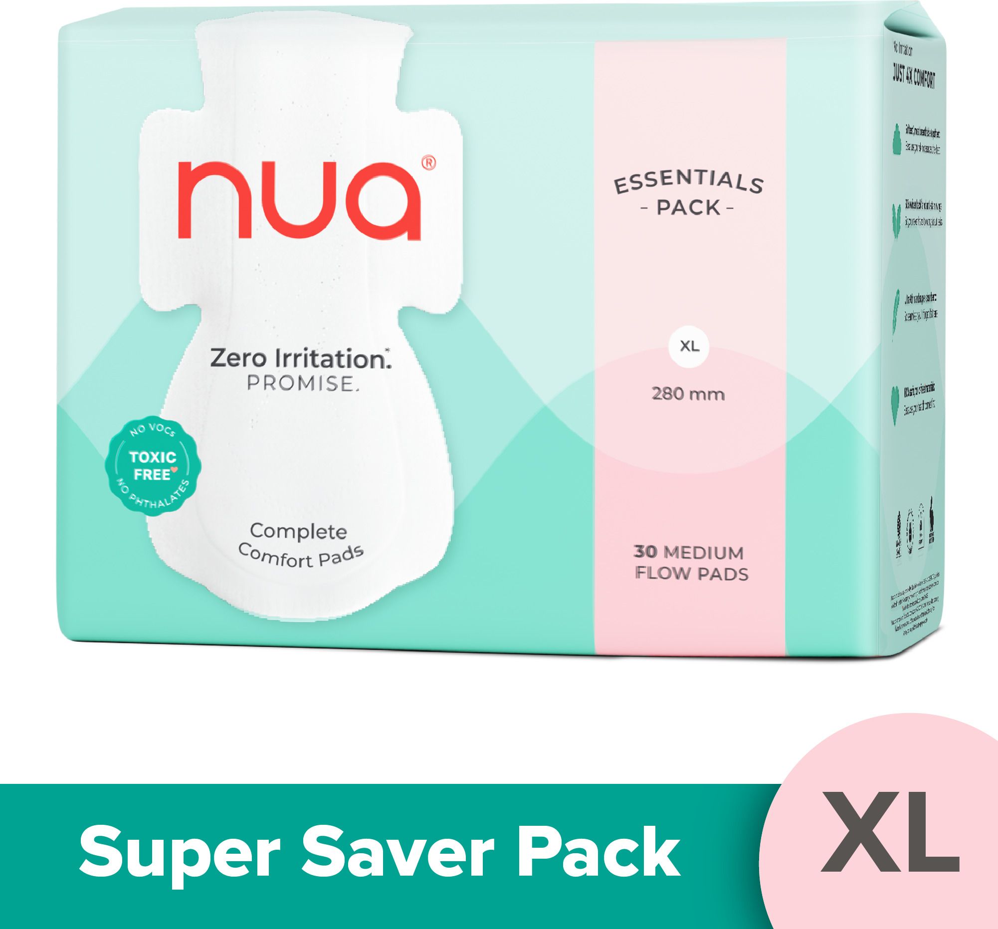 Complete Comfort 30 Medium Flow XL | Essentials Pack | 4X Comfort Sanitary Pad