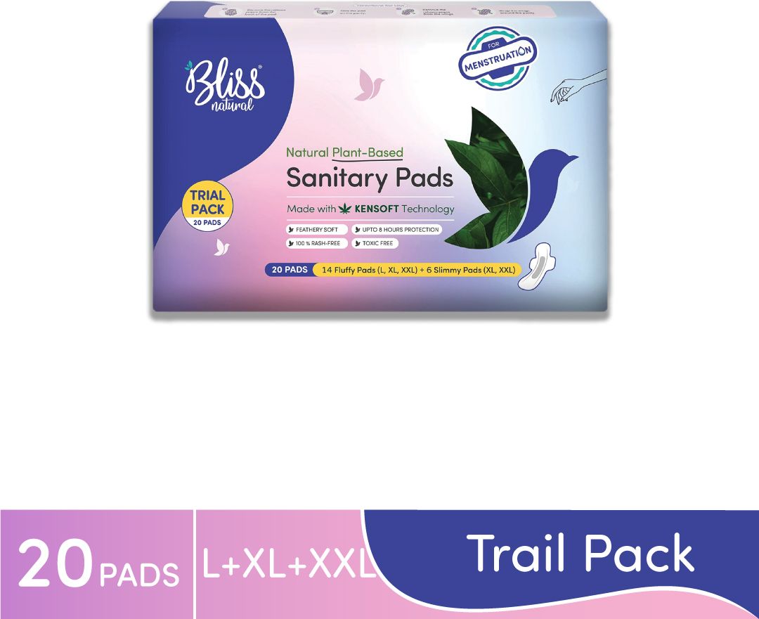 Trial Pack | 14 Fluffy (8L, 3XL, 3XXL) + 6 Slimmy (3XL+ 3XXL) | Sanitary Pad-image-2