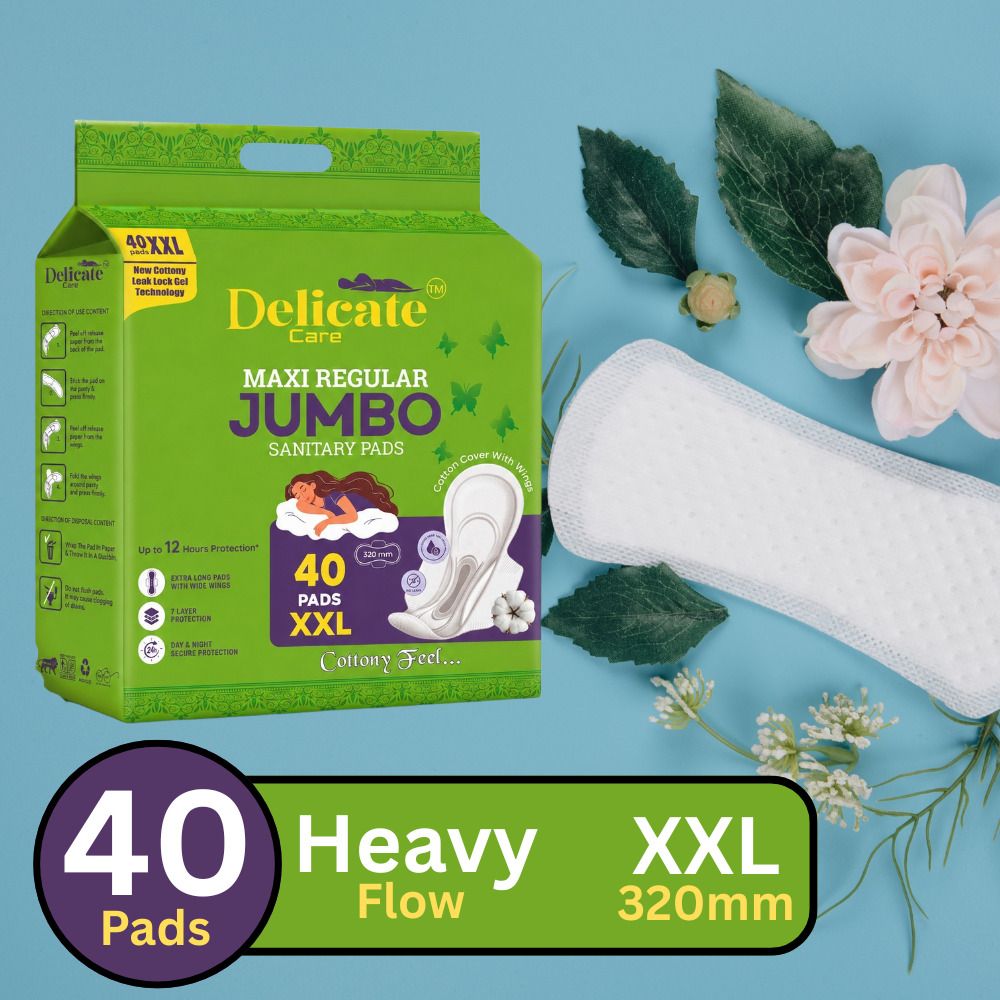 Soft Cotton Leak Lock Gel Sanitary Pads XXL 320 mm 40 Pads Combo Pack Sanitary Pad-image-23