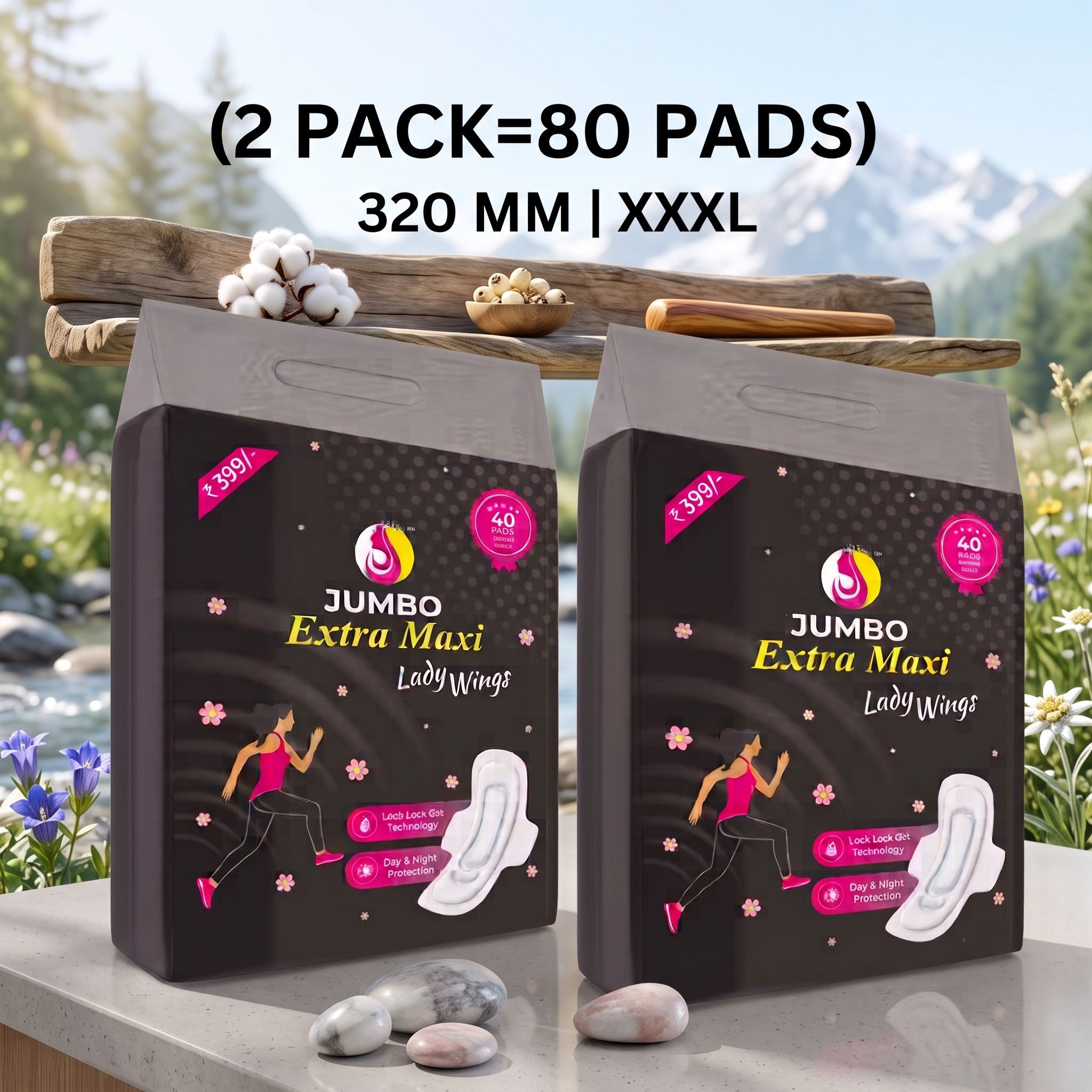 Ultra Absorbent Sanitary Pads 80 Pads Sanitary Pad-image-22