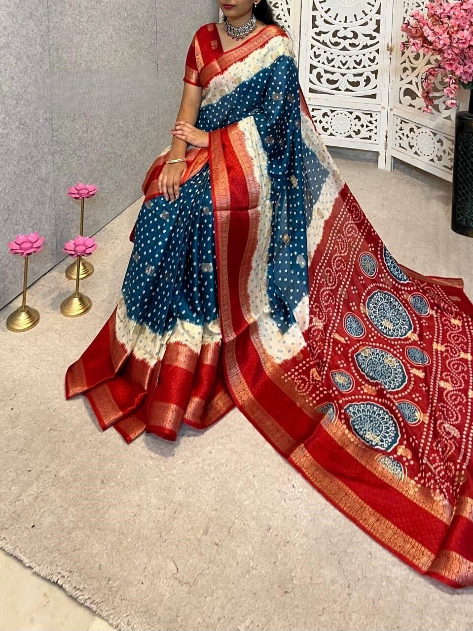 jishaa Printed Bollywood Art Silk Saree-picture-32