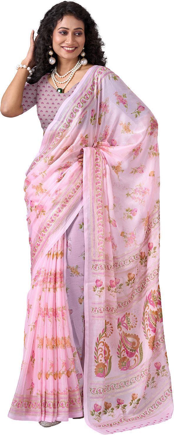 houseofcommon Embroidered Bollywood Polyester Saree-picture-8