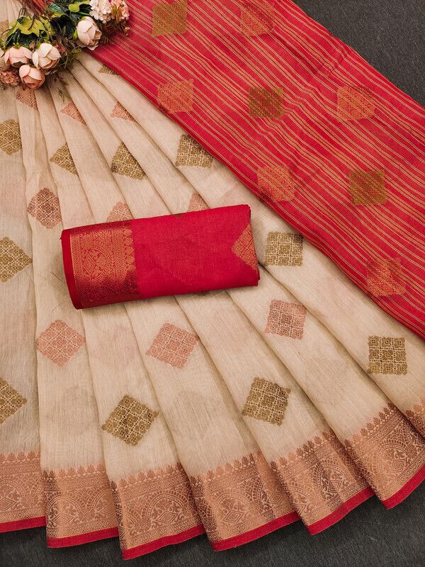 mushak Woven Gadwal Cotton Silk Saree-picture-19