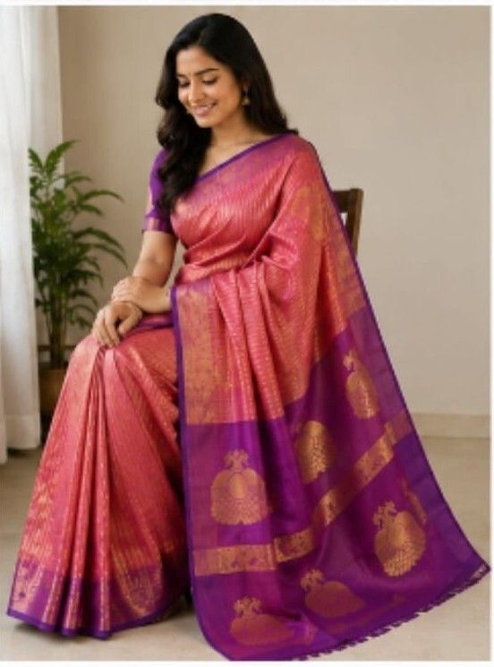 vga Printed Daily Wear Silk Blend Saree-picture-36
