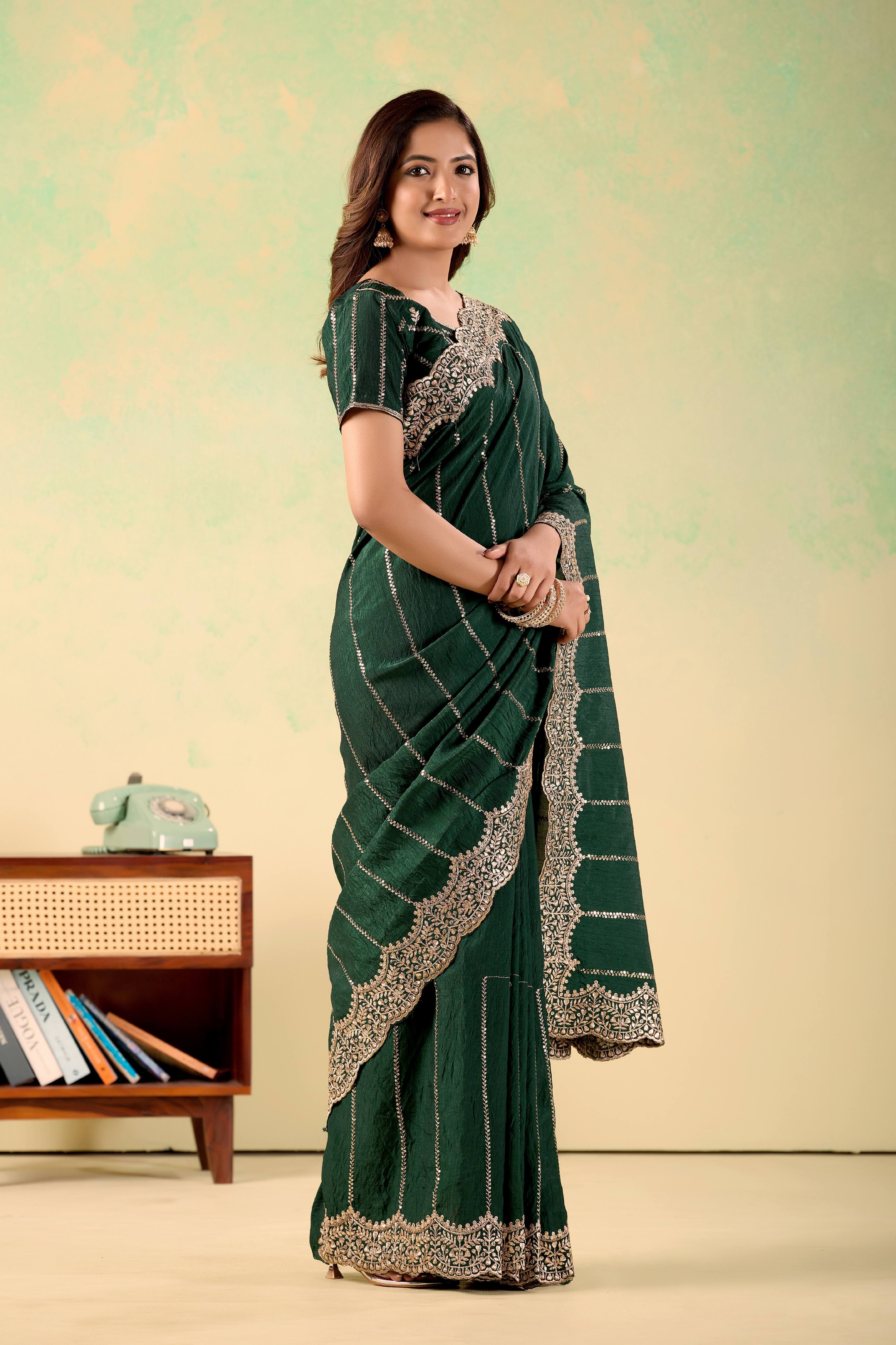 rivayaat Embroidered Bollywood Jimmy Jimmy Saree-picture-0