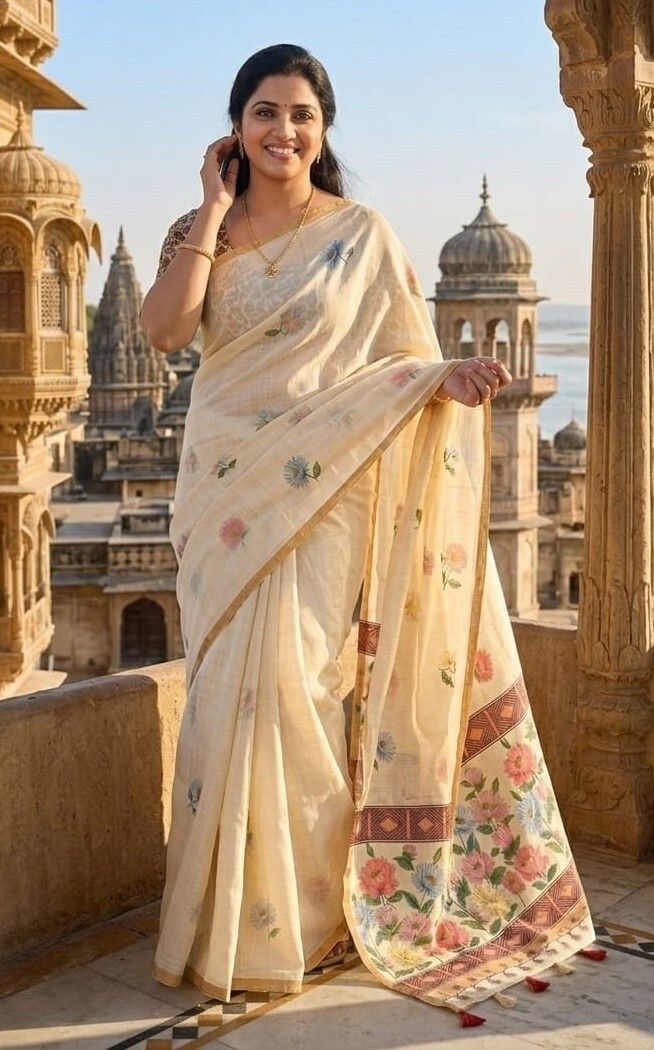 balorampal Woven Handloom Pure Cotton Saree-picture-22