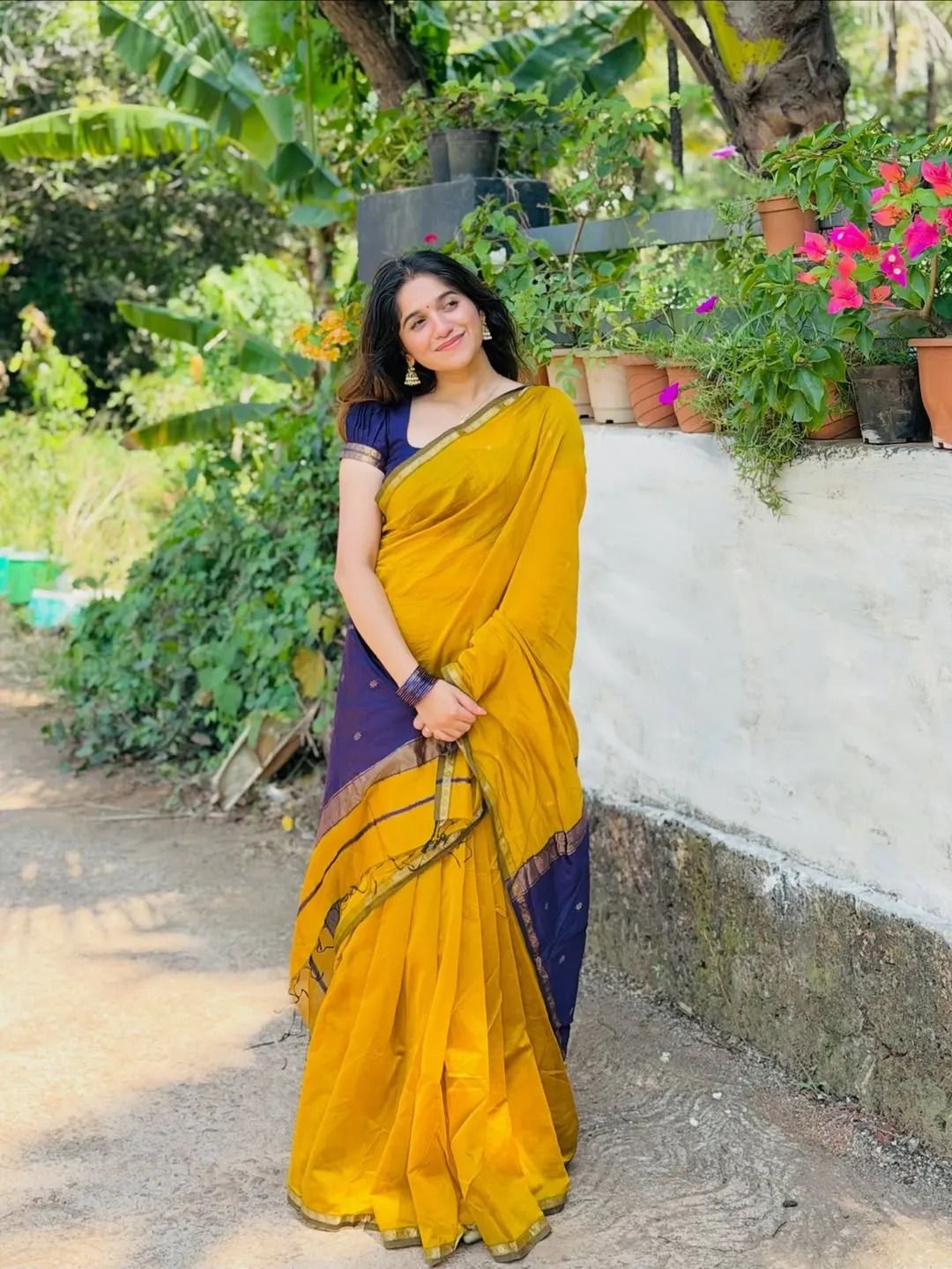 Color Block Bollywood Cotton Silk Saree-image-38