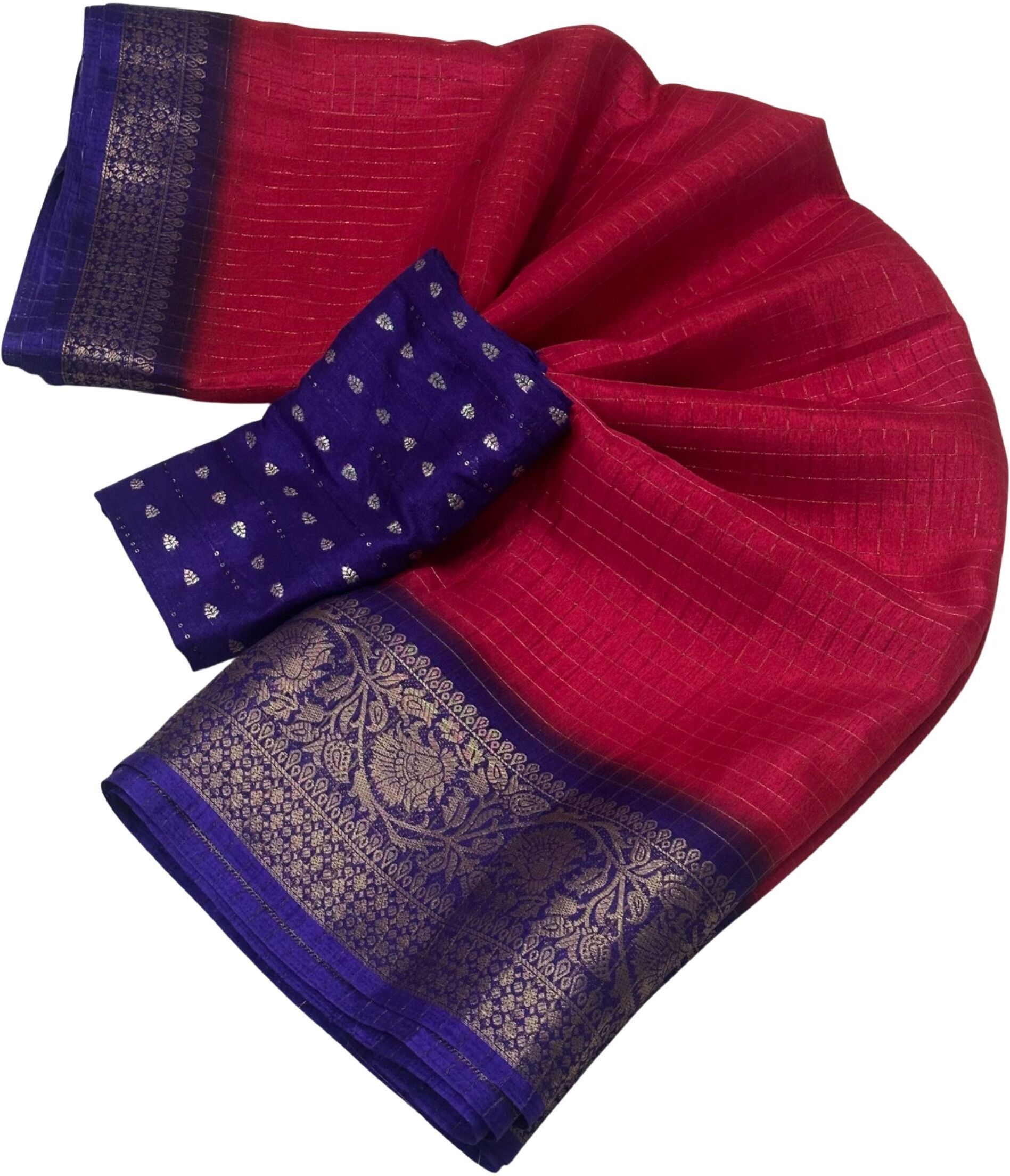 j6 designers Printed Kanjivaram Cotton Blend Saree-picture-17