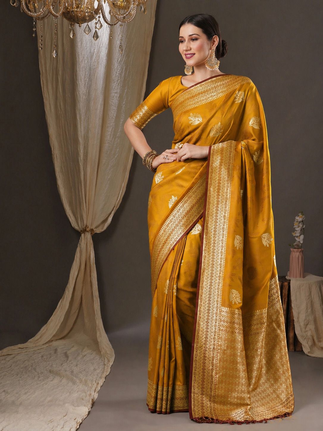 abhilipsa Woven Banarasi Silk Blend Saree-picture-18