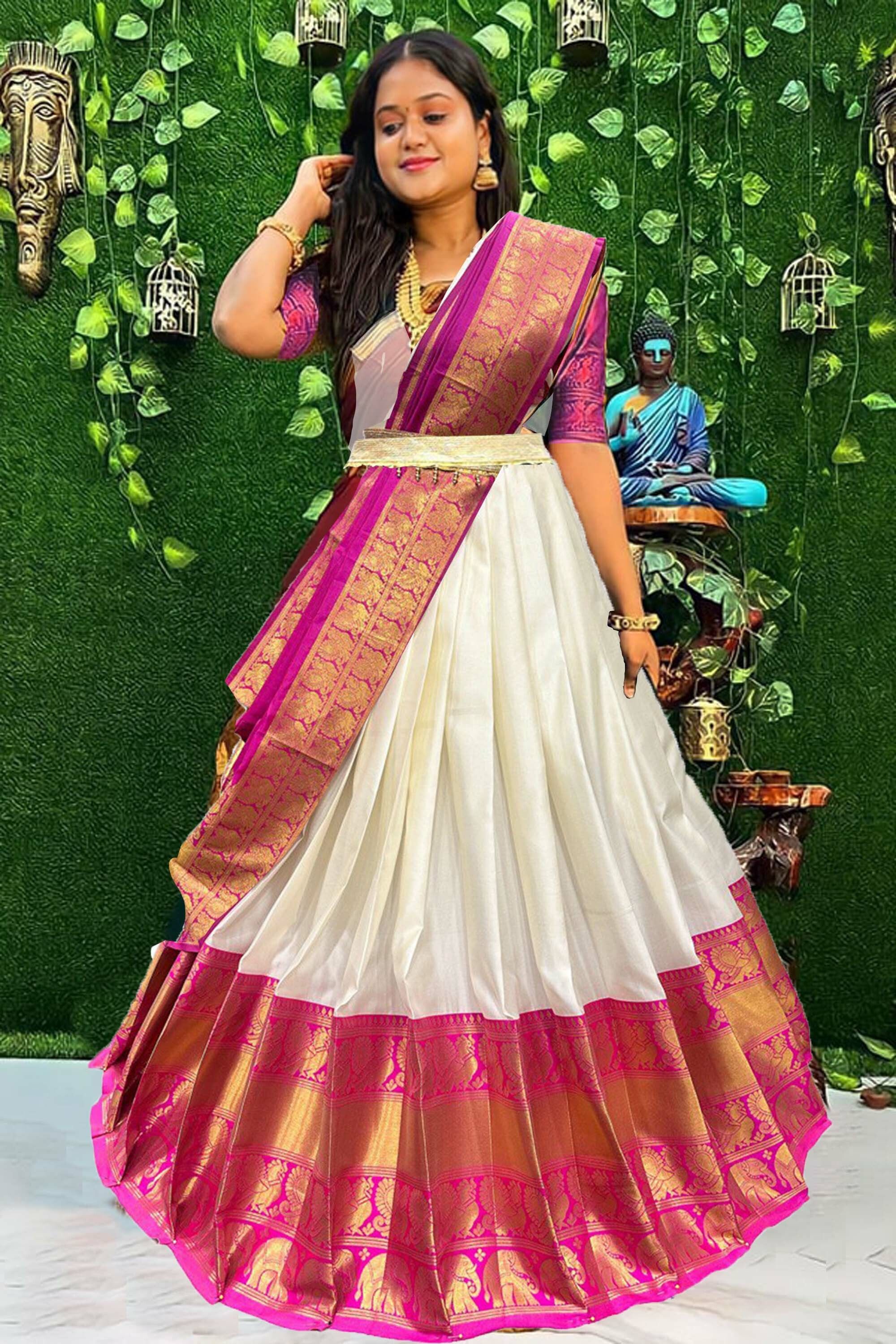 Self Design Semi Stitched Lehenga Choli