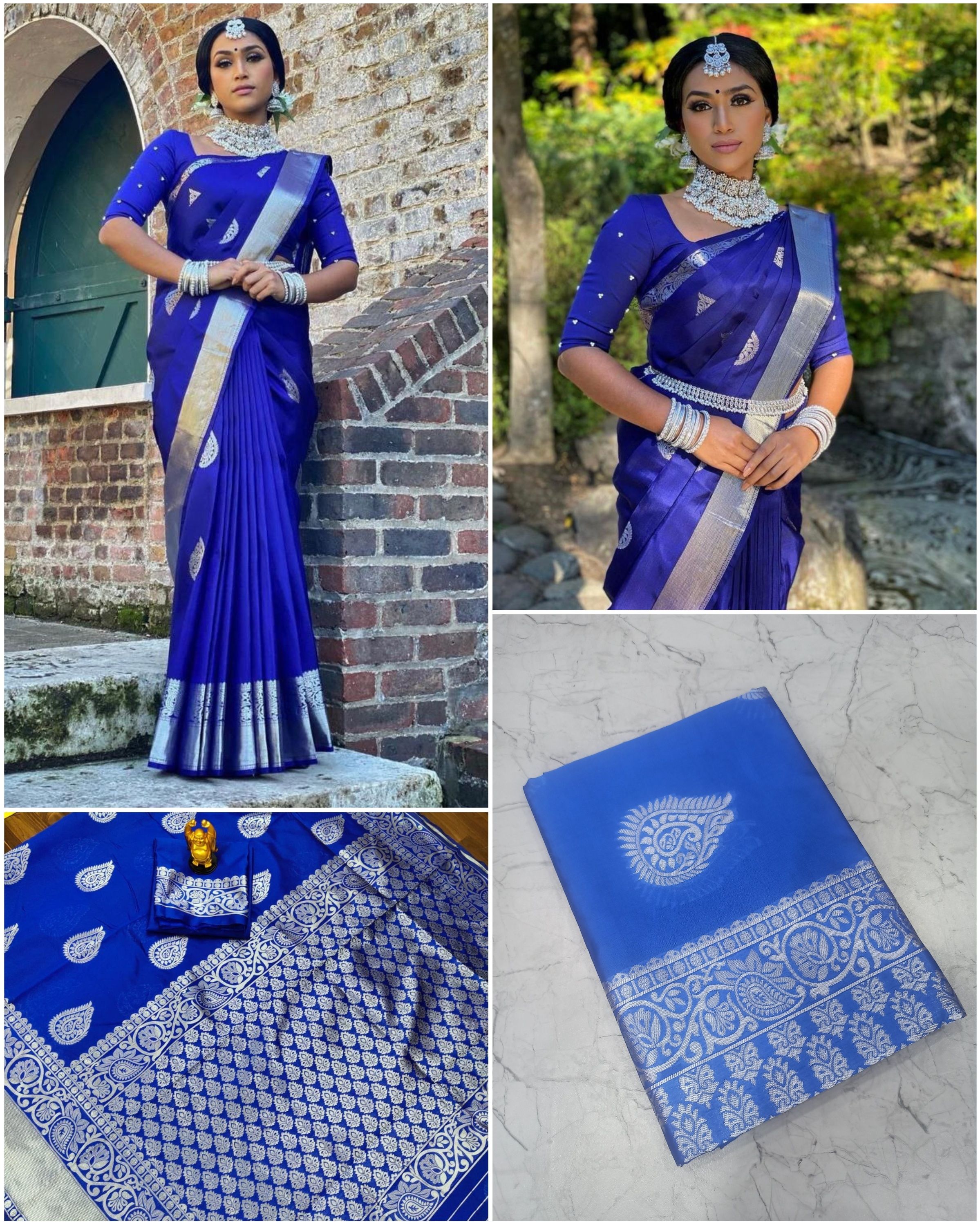 saptavi Woven, Self Design Kanjivaram Cotton Silk Saree-picture-13
