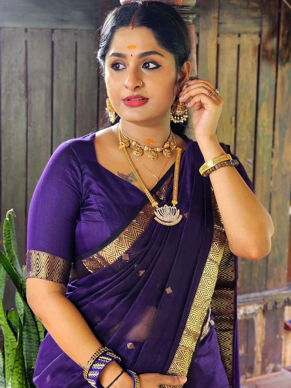 shree impex Printed Banarasi Cotton Linen Saree-picture-19