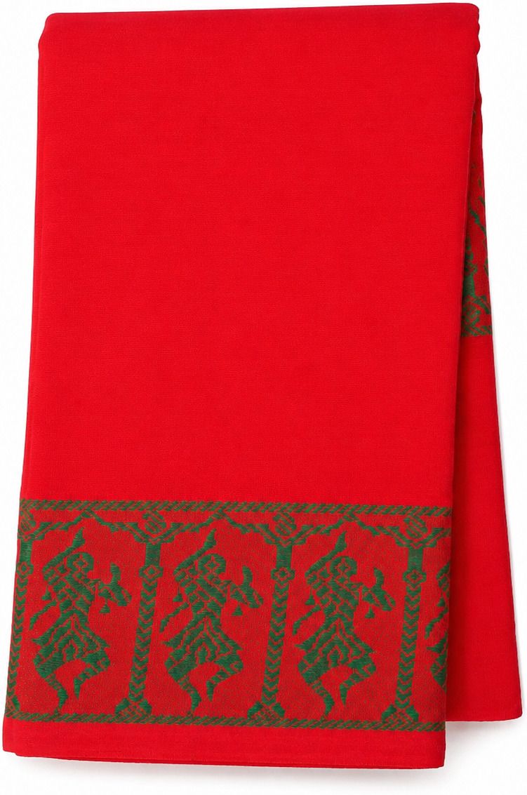 arya Solid/Plain, Woven Handloom Pure Cotton Saree-picture-2