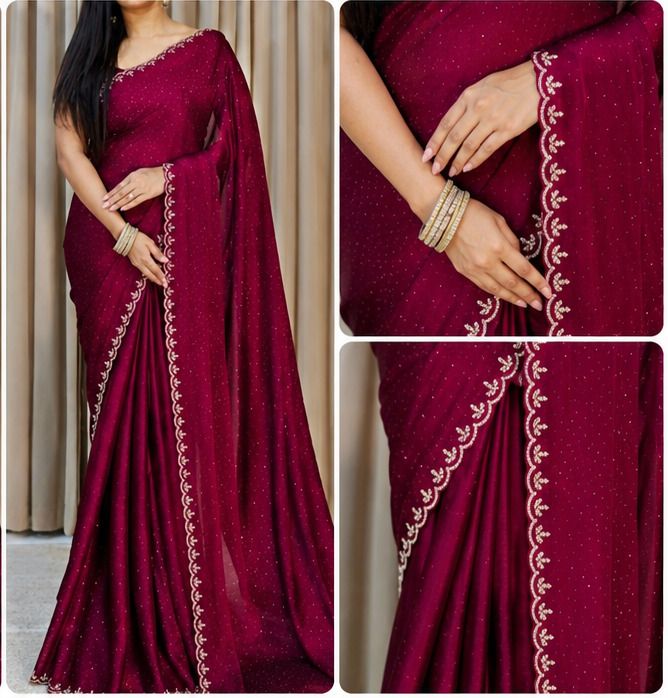 soham Embroidered Daily Wear Chiffon Saree-picture-19