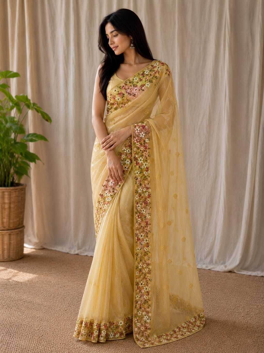 akhodalkrp Embroidered Bollywood Net Saree-picture-28