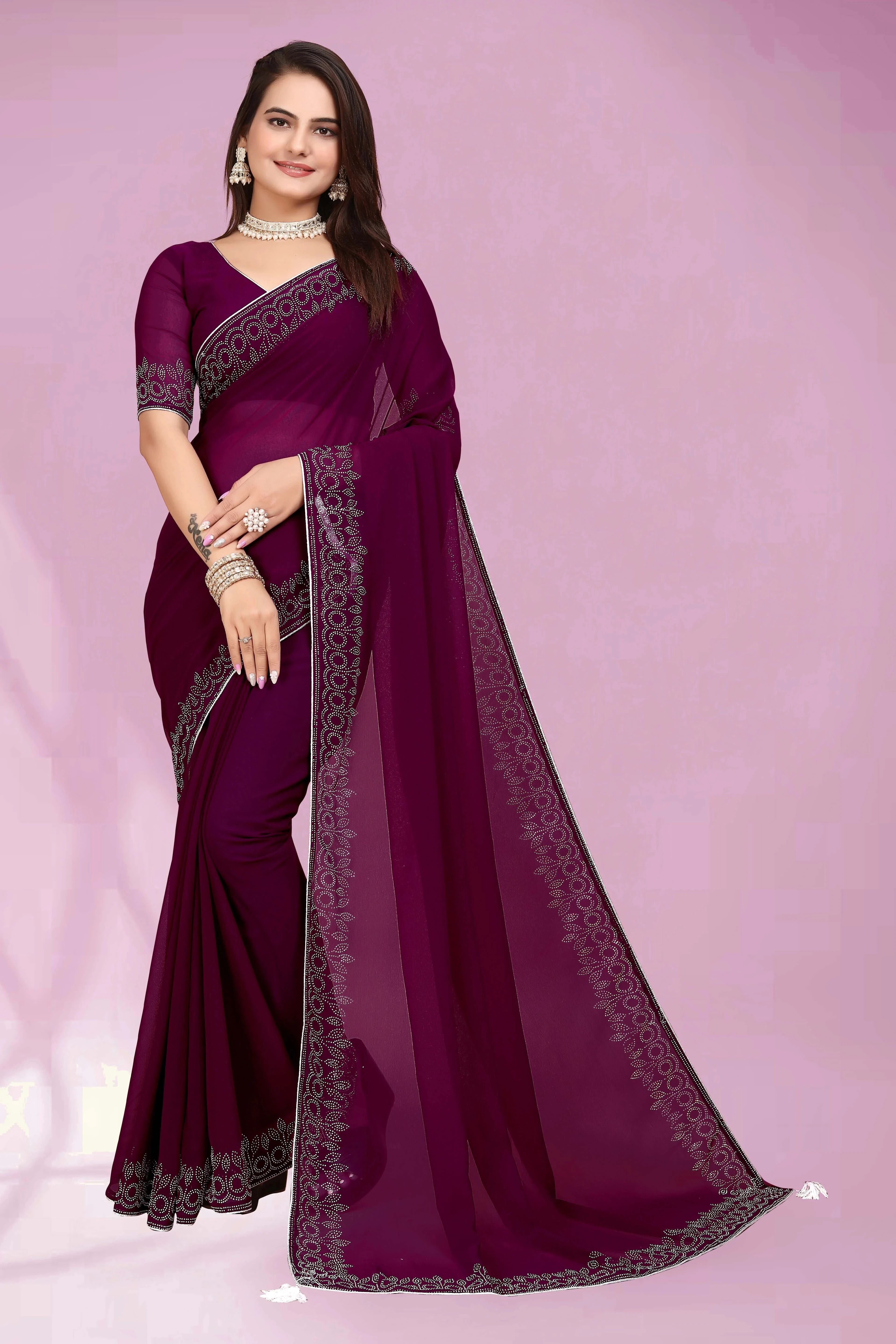Embellished Bollywood Georgette Saree