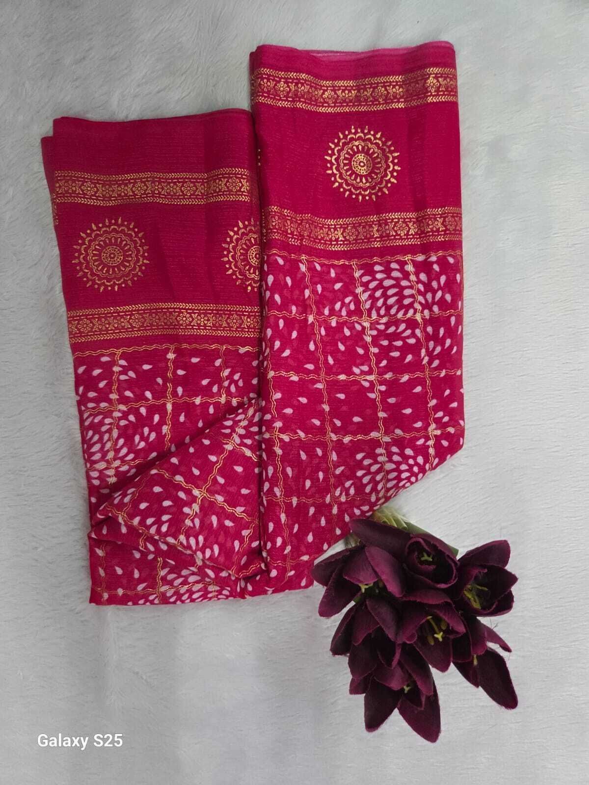 houseofcommon Printed Bollywood Chiffon Saree-picture-11