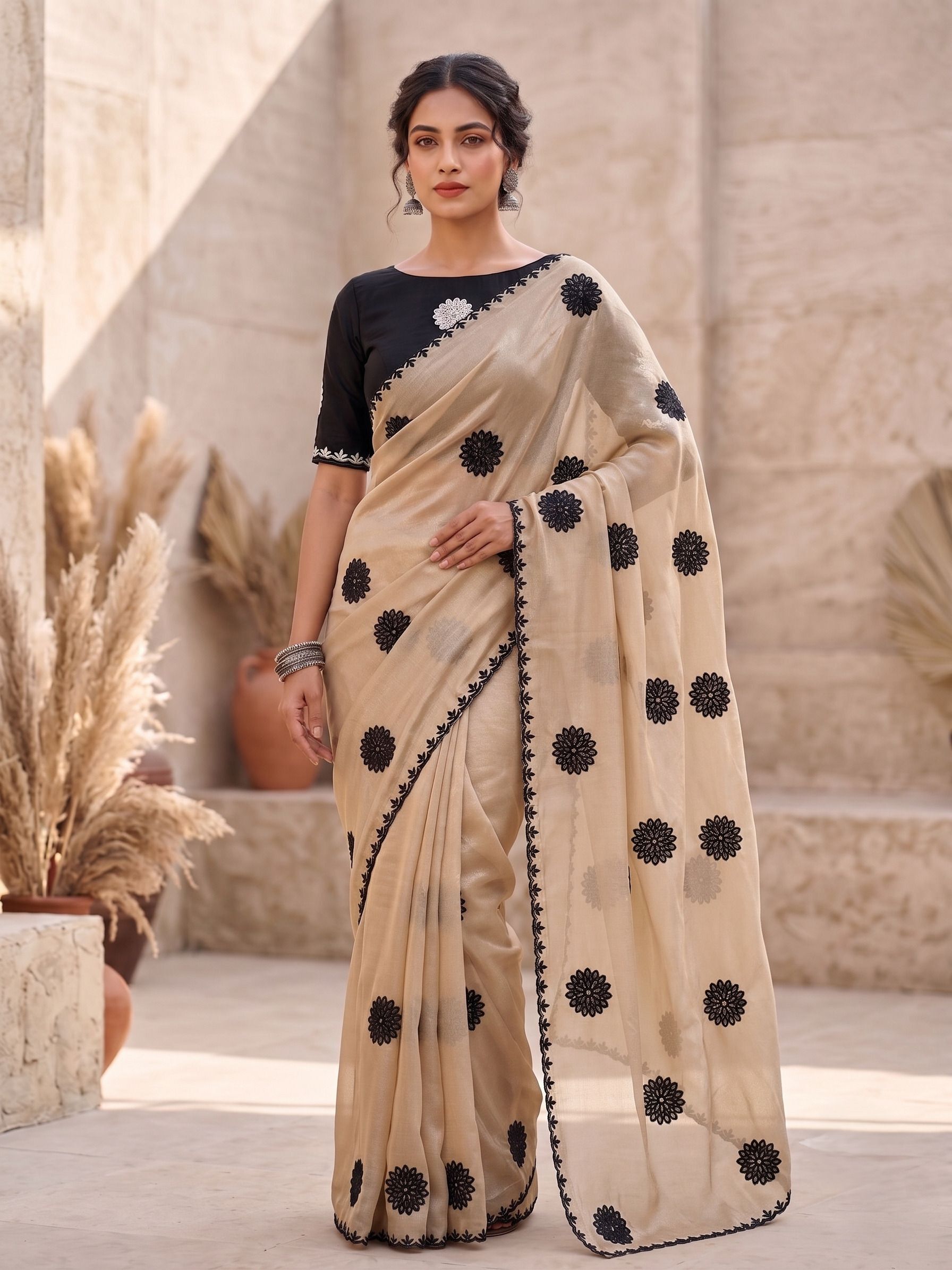 jishaa Embroidered Bollywood Jimmy Jimmy Saree-picture-10