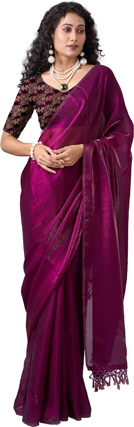 houseofcommon Embroidered Bollywood Polyester Saree-picture-24