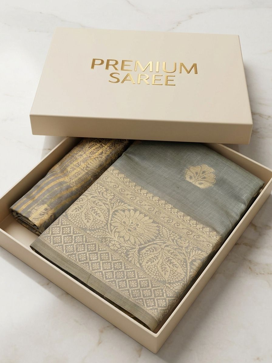 gogaji collection Woven Kanjivaram Raw Silk, Pure Silk Saree-picture-24