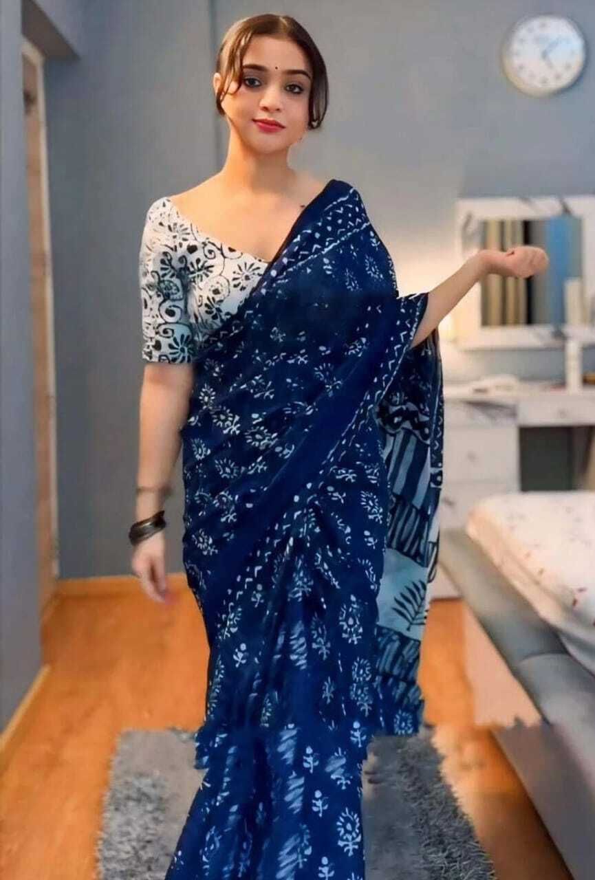 shoploom Printed Handloom Pure Cotton Saree-picture-11