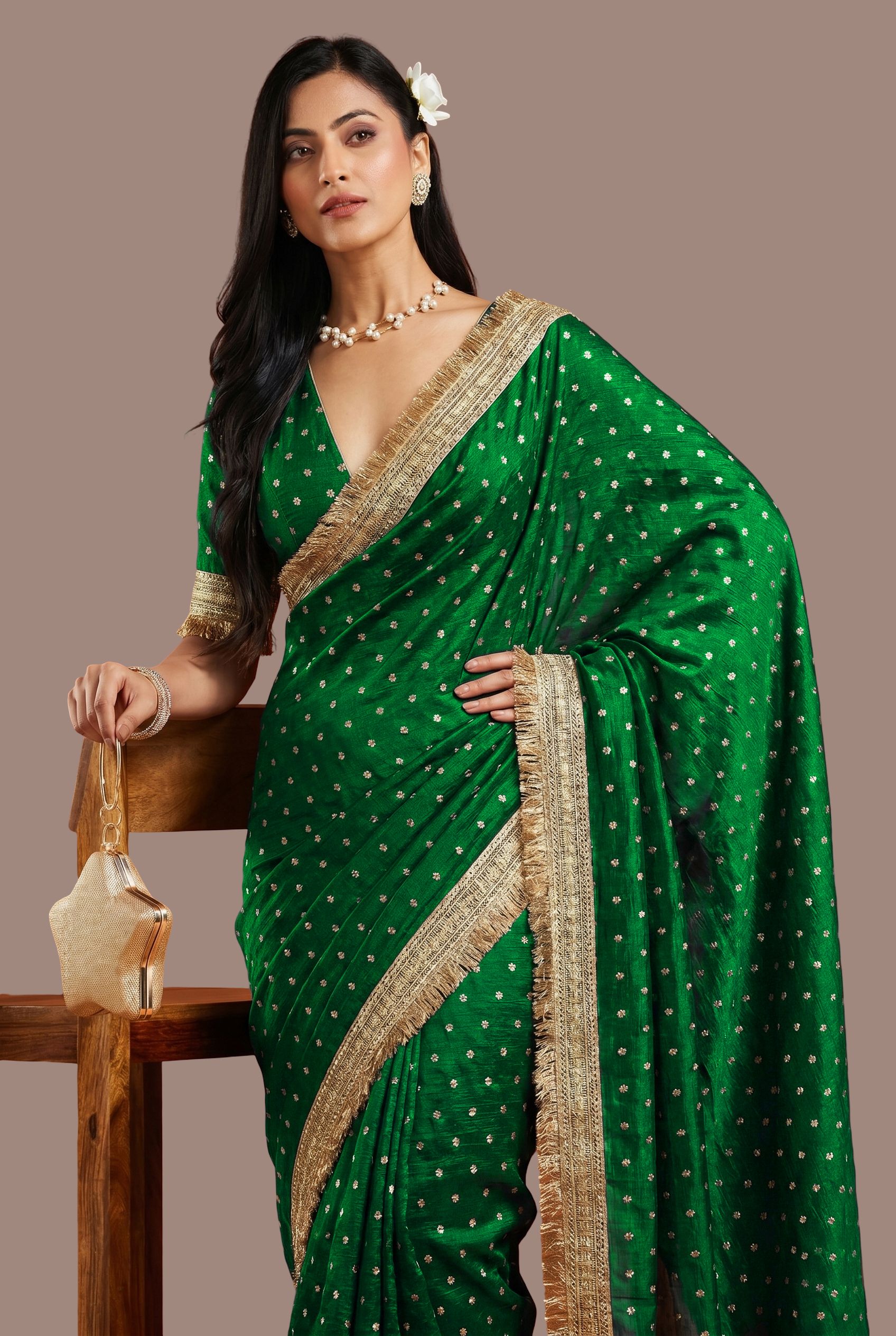 lorofy Embroidered Bollywood Chiffon Saree-picture-27