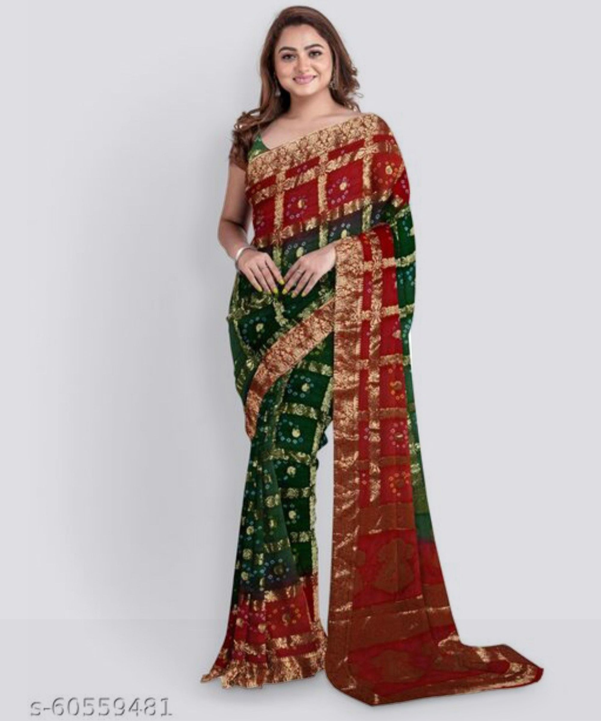 sonam sarees Woven Bandhani Chanderi Saree-picture-22