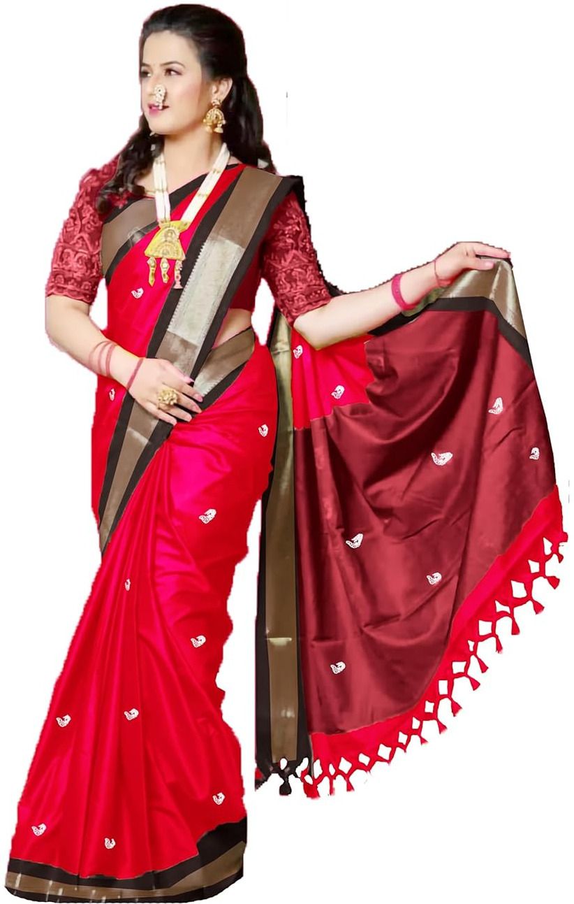 Printed Kanjivaram Cotton Silk Saree