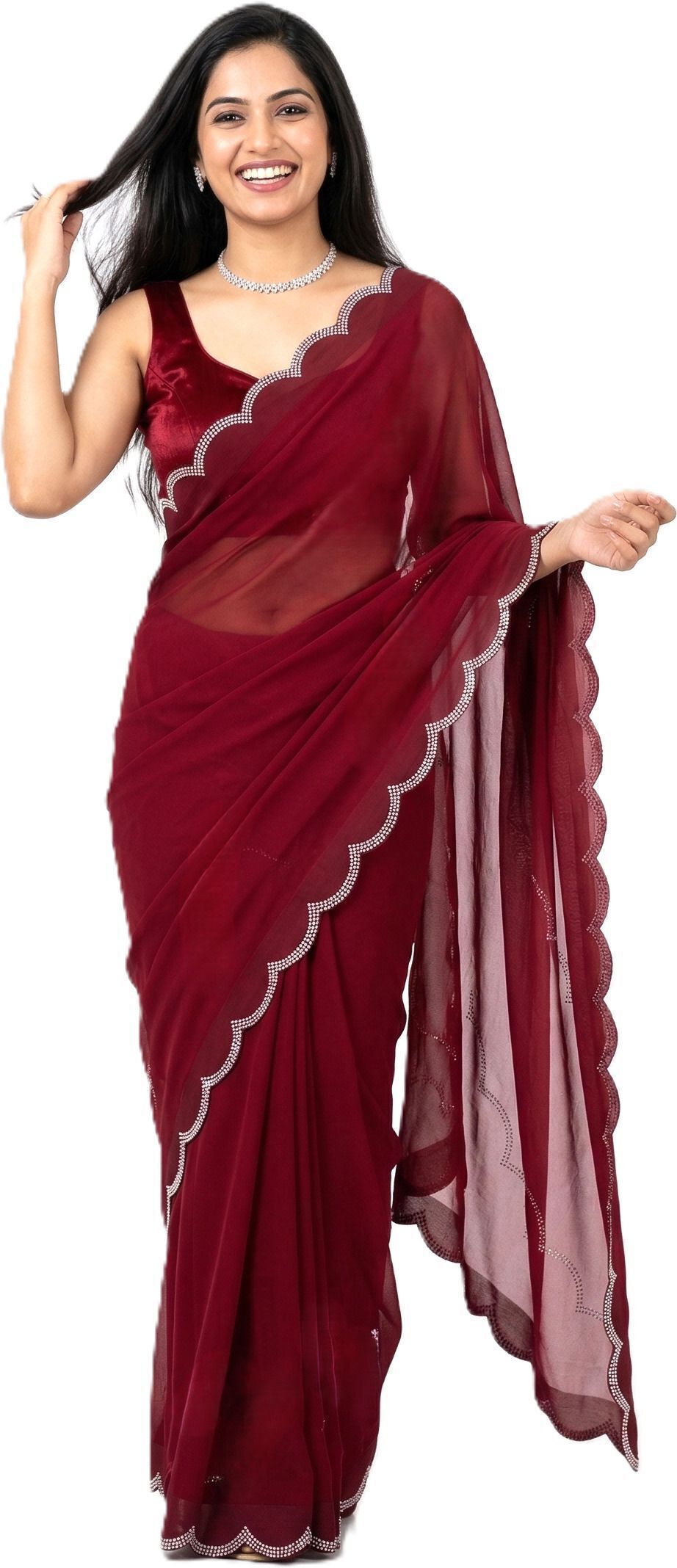 mamtaimpex Embellished Bollywood Georgette Saree-picture-16