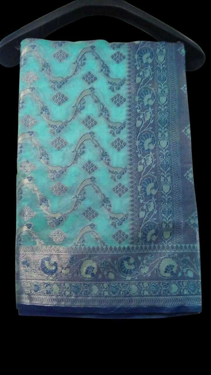 sdsc Woven Banarasi Organza Saree-picture-17