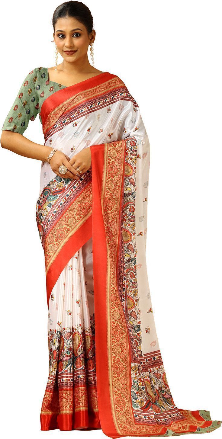 houseofcommon Embroidered Bollywood Silk Blend Saree-picture-27