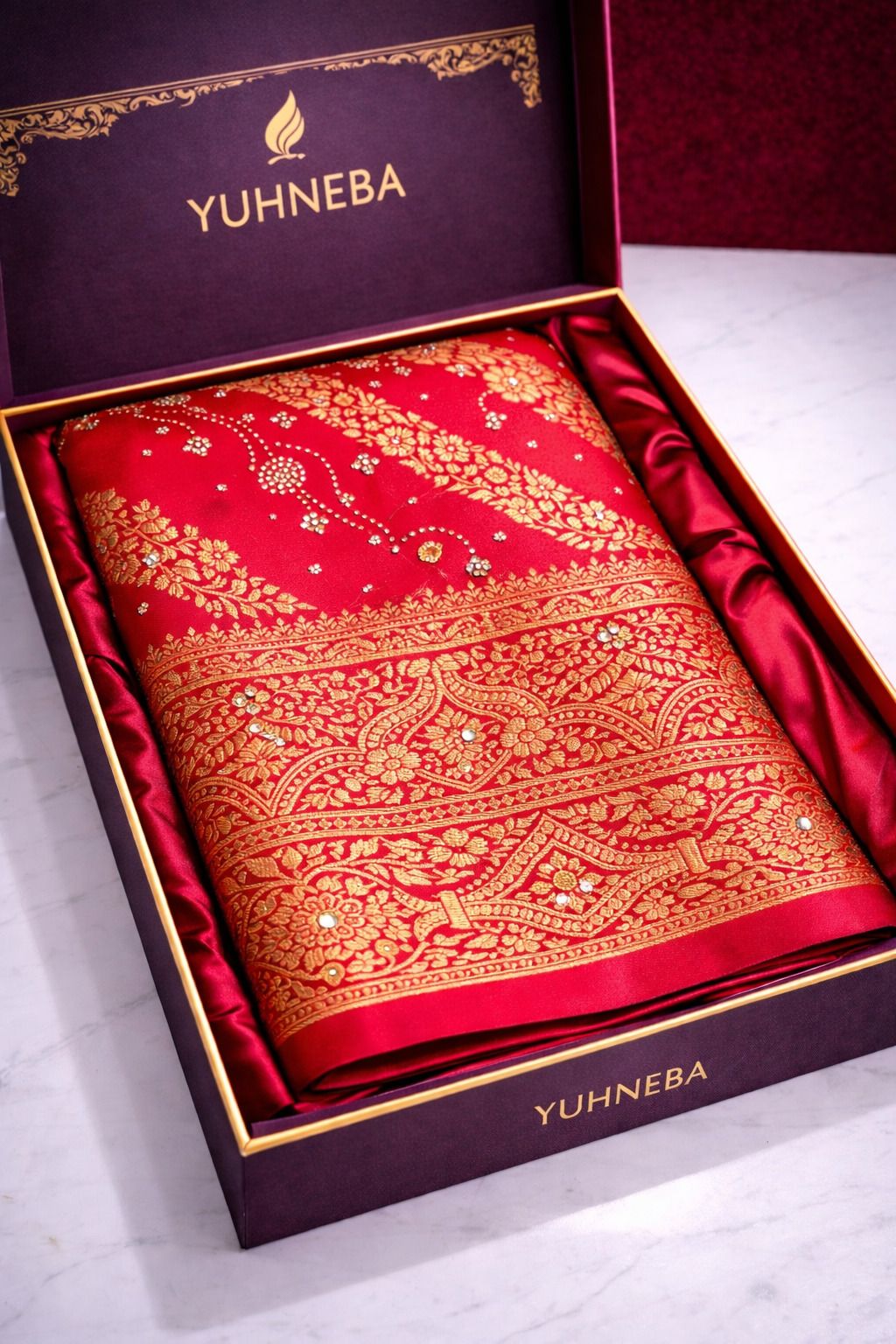 yuhneba Printed Banarasi Art Silk Saree-picture-13