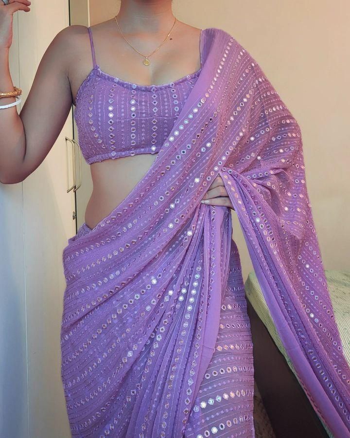 abc Embellished Bollywood Georgette Saree-picture-49
