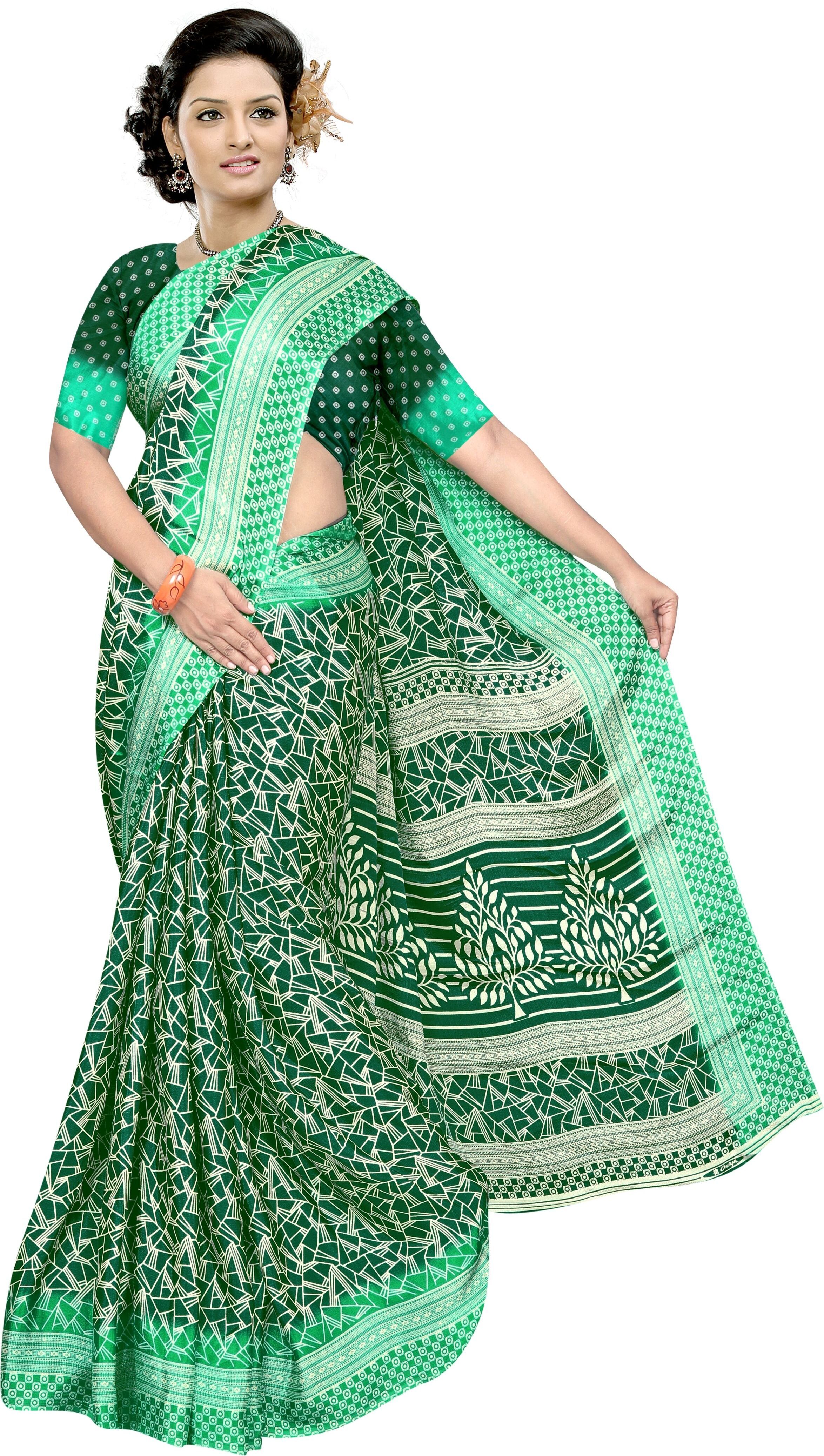 houseofcommon Printed Daily Wear Chiffon Saree-picture-28