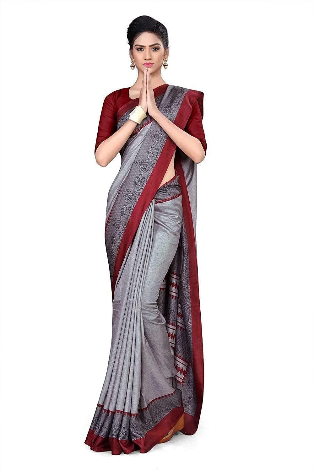 simsim trendz Printed Daily Wear Polyester Saree-picture-27